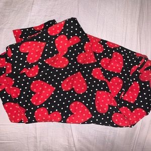 LuLaRoe Heart & Dot Leggings - TC2 - NWOT